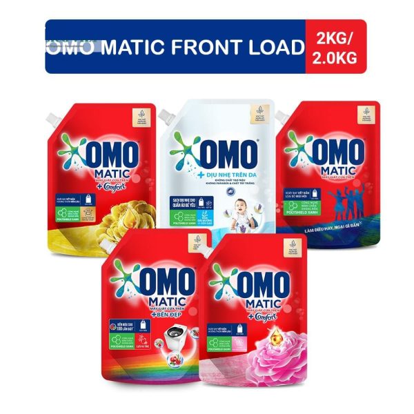 Omo Detergent Liquid Pouch 2kg x9 Noozle