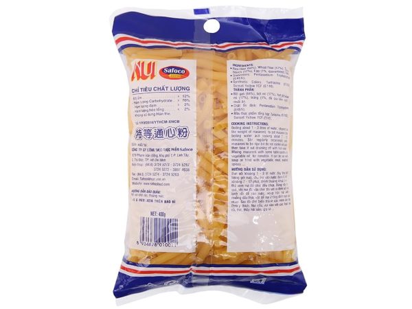Safoco Macaroni Bag 400g Big Tube - Image 3