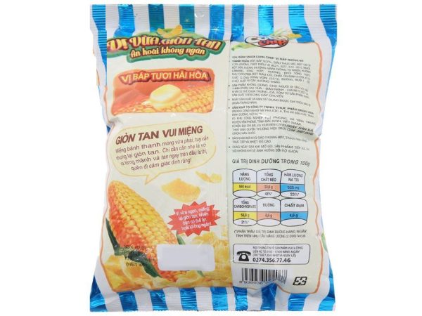Snack Corn Chips Butter 35g x 10 Bags - Image 3